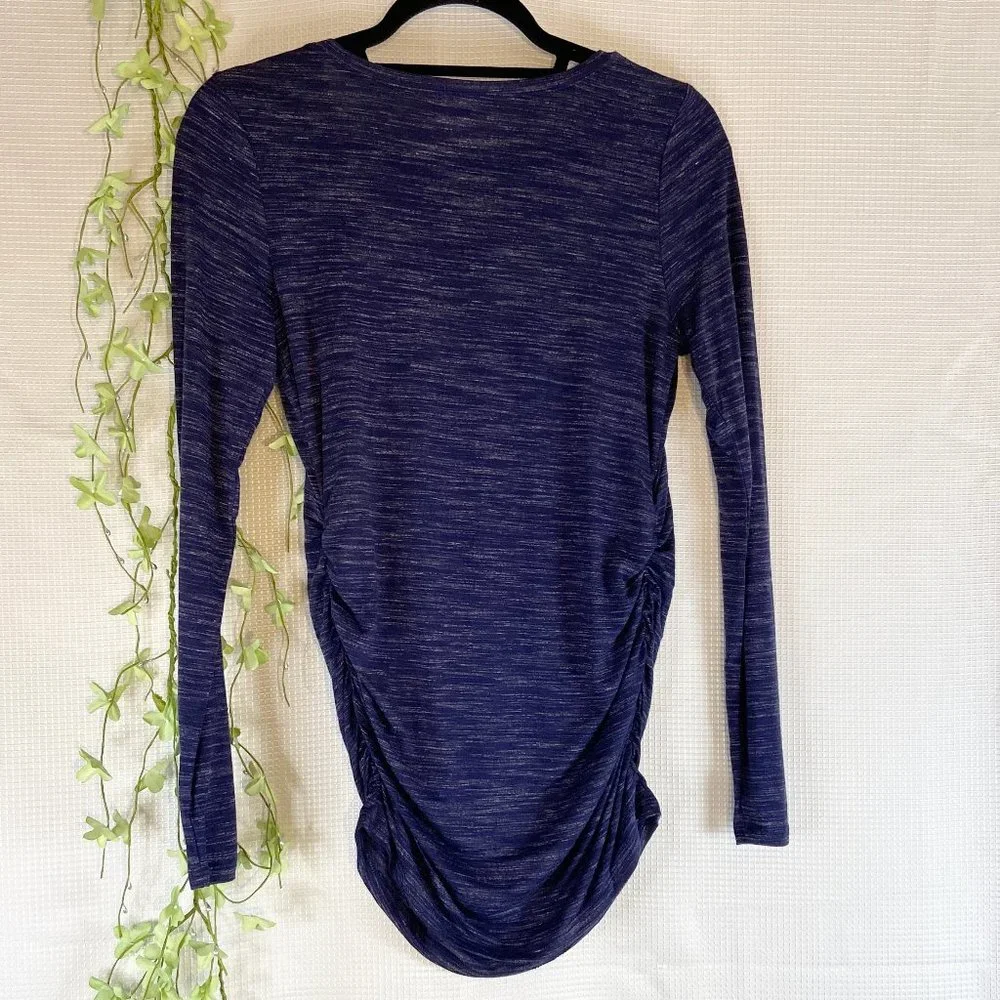Motherhood Maternity Long Sleeve T-Shirt Blue Extra Small - Picture 4 of 7